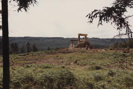 Photograph of Place/ Giant's Chair during initial stages of charcoaling which was halted