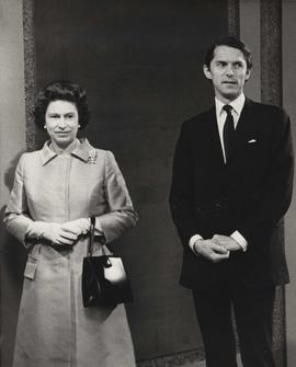 Queen Elizabeth II visiting ITN Studios